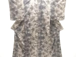 松模様織り出し本場泥大島紬着物(9マルキ)